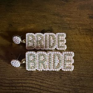 Elegant Pearl Bride Earrings